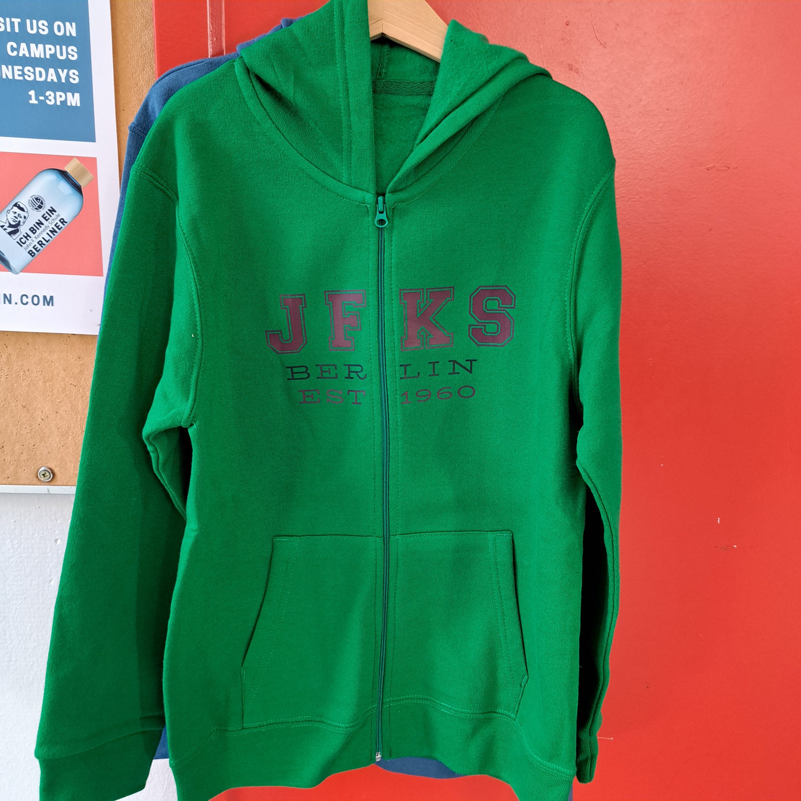 Kelly Green Zip hoodie